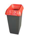 RECYCLING BIN COMPLETE WITH LID 50LTR - PLASTIC
