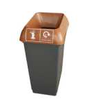 RECYCLING BIN COMPLETE WITH LID 50LTR - KITCHEN WASTE