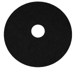 Black Floor Pads 16"