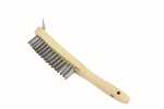 Wire Brush 4 Row With Scraper