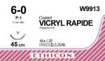 Vicryl Rapide 11mmx45cm 6/0 Undyed W9913