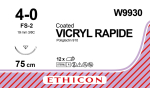 Vicryl Rapide Suture 3/8 75cmx4/0 (W9930)