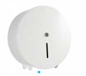 Maxi Jumbo Toilet Roll Dispenser White Metal