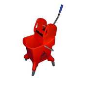 Compact Mop Wringer Red With Castors 25ltr