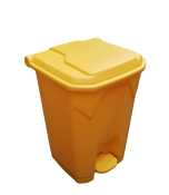 Yellow Plastic Pedal Bin 30ltr