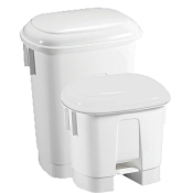 White Plastic Pedal Bin 60ltr