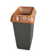 RECYCLING BIN COMPLETE WITH LID 50LTR - KITCHEN WASTE