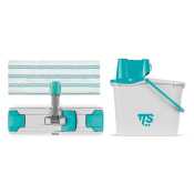 JUNIOR MICROFIBRE FLAT WET MOPPING SYSTEM COMPLETE BLUE