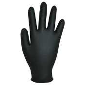 Black Nitrile Grip Gloves Powder Free Large