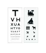 Eye Test Chart 2 Sided 3m