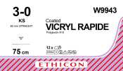 Vicryl Rapide Sutures 60mmx75cmx3/0 W9943