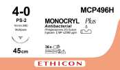 Monocryl Plus Undyed Suture 4-0 45cm (MCP496H)