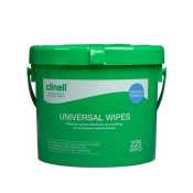 Clinell Sanitising Wipes Bucket (225 Wipes)