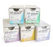 Mersilk Coated Silk Suture 3/8 Circle Cutting Needle
