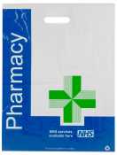 D10 Green Cross Carrier Bags