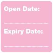 Prescription Labels 'Open/Expiry'