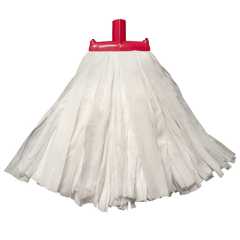 Exel Big White Kentucky Mop Head Socket Fit Red