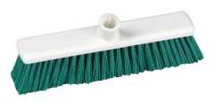 Lightweight Hygiene Stiff Broom Head Green