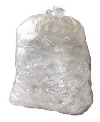 Clear Wheelie Bin Liner Medium Duty 30x45x54Inch