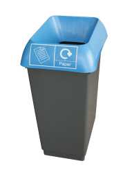 RECYCLING BIN COMPLETE WITH LID 50LTR - PAPER