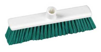 Lightweight Hygiene Stiff Broom Head Green