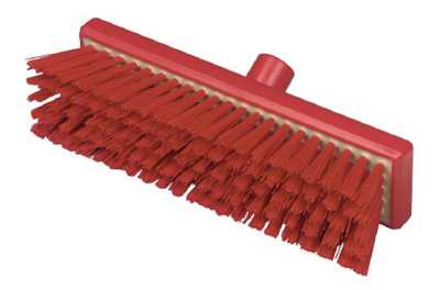 Stiff Red Broom Head Resin-Set 12Inch