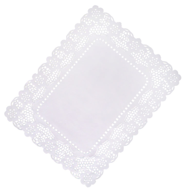 White Lace Paper Tray Cover 12x16Inch
