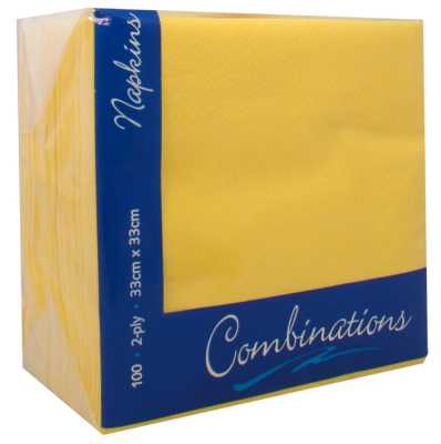 Daffodil Napkins 2ply 33cm