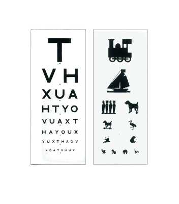 Eye Test Chart 2 Sided 3m