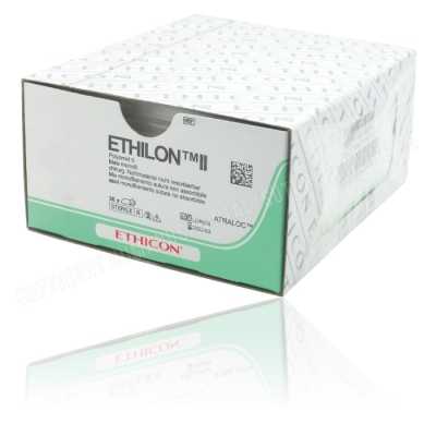 Polyamide 26mm x 75cm x 2/0 Blue Suture W1626T