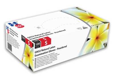 Latex Gloves Powder Free Medium HS (100)