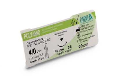 Polyamide Suture 3/8 Circle Conventional Cutting Prime Needle