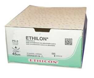 Polyamide Suture 3/8 Circle Conventional Cutting Needle ET1866G