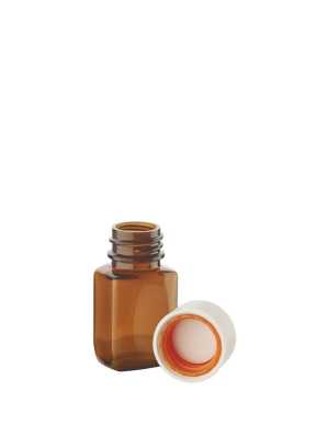 16ml Amber Rectangular Tablet Bottles