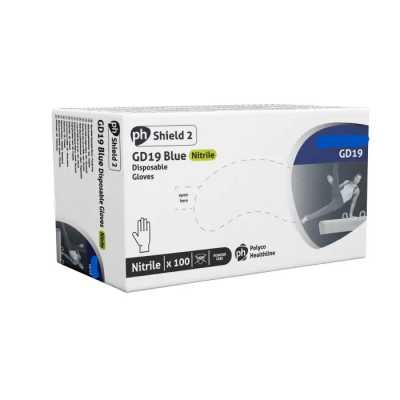 Blue Nitrile Gloves Powder Free SH/2